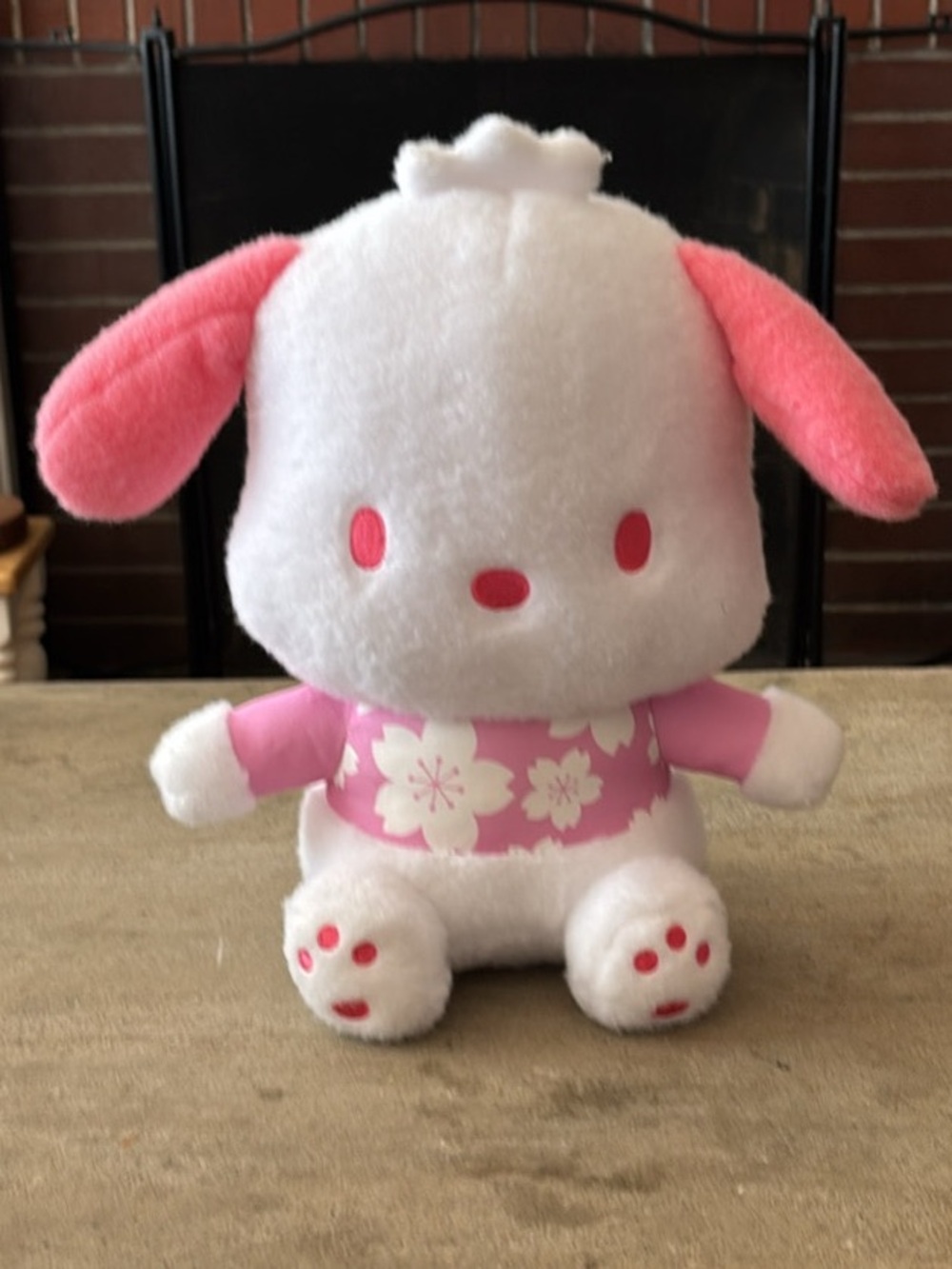 Sanrio Pochacco Sakura Series Plush Round 1 Exclusive 11.8” NWT